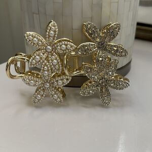 Hair Clips Pearls and CZ (2)